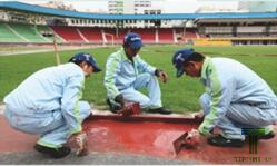 预造型橡胶跑路施工流程